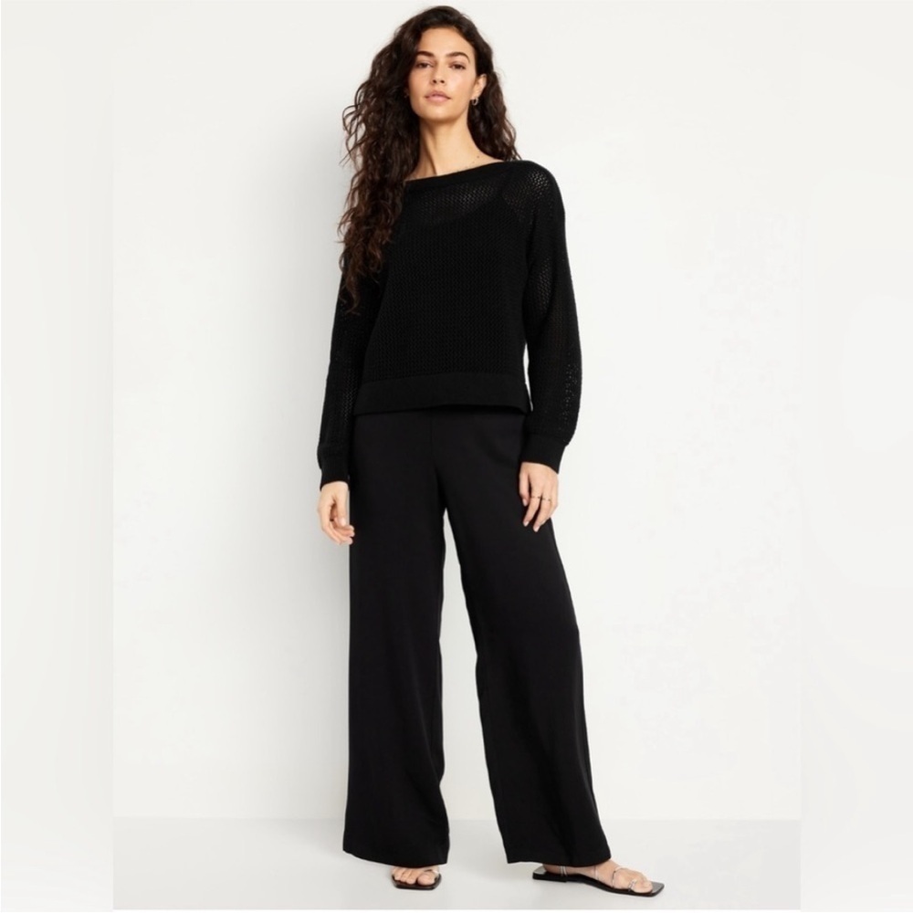 NWT! Black High-Waisted Playa Wide-Leg Pants - Multiple Size